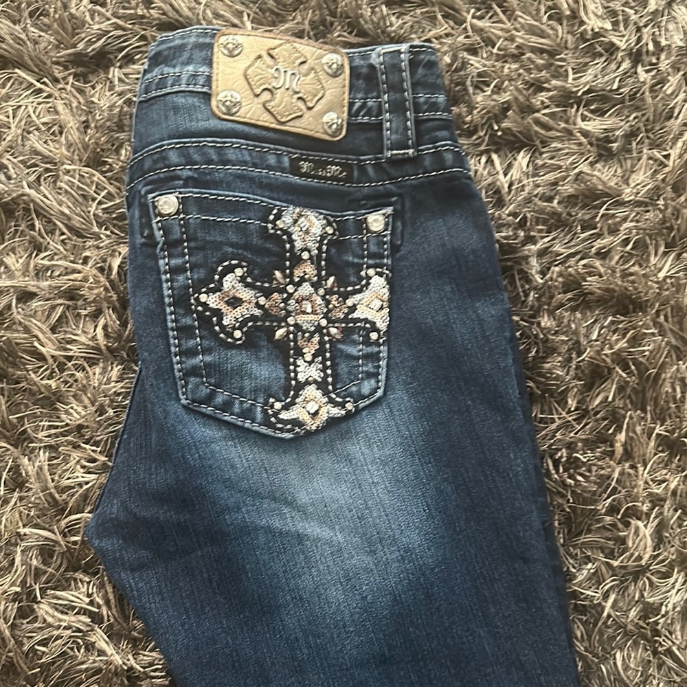 Miss me Blue Embellished Jeans